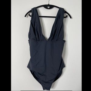 Black Calvin Klein One Piece Swimsuit, 12/L